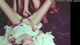 whoa... vintage 1950s hairy beavers vs 1960s lesbian group action??