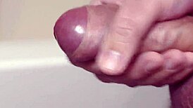 dick cums in slow motion