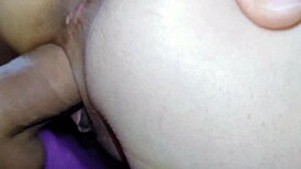 Amateur couple captures raw close-up anal thrusting passion