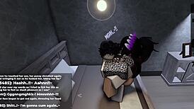 seductive roblox office girl with big ass lures for late night fucking