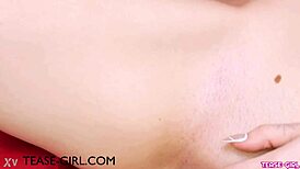 Sexy brunette model strips petite body on sofa for daddy uncle photoshoot massage