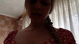 i drove to the ranch and banged this hot brunette farmer's big tits ass