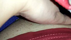 stepsister's leg massage turns me on for secret blanket masturbation thrill