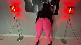 whoa mia montiel's huge latina ass shakes wildly as she models her fat tits 🍑🔥