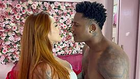 black guy and big white cock team up on tight wet pussy intrigue