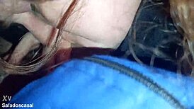 Safadoscasal Amateur Friend Gives Car Blowjob. She Loves Sucking Cock Deep