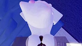 rough roblox pov blowjob has me begging for more sex