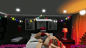 Ho Ho Ho! Santa's Slutty Milf Helper Rides Huge Cock to Anal Creampie!