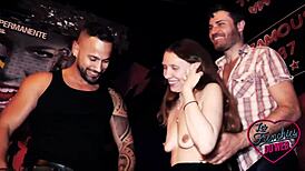 damn lola's such a naughty french slut taking two huge cocks