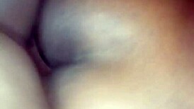 ebony teen 18+ spreads legs wide for monster black cock deep in her tight ass