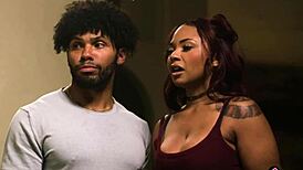 black milf nanny's bbw ass double penetrated by boyfriend and neighbor