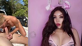 Skinny Horny Latina Teen's First Anal Creampie in Passionate POV