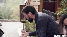 Sexy teen athena faris pounded hard by stranger's huge cock in crazy taboo bang