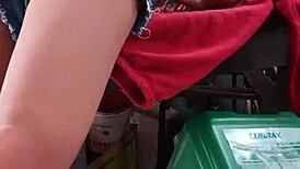 Blonde Stepdaughter Takes Deep Anal Toy Thrusts While Stepmom's Away Outdoors