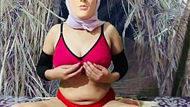 i'm so horny watching this poor nude indian girl's big tits