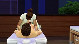 omg i can't believe this hot young curvy masseuse is sucking cocks and taking bukkake spitroast!!