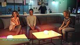 a wife and stepmother teases with her big tits 239