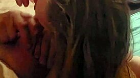 Sexy redhead deepthroats cock licks balls and teases ass