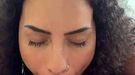 omg watch my curvy latina body ride this cock with sloppy deepthroat then cum all over my natural tits in pov! 😍💦