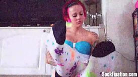 Cute Socks Feet Tease Lick Jerk Off Instructions Footjob Toes Worship