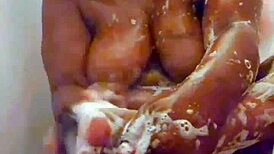 Ebony Mom Yuki-Senpai's Explosive Bathtub Climax Overwhelms