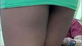 Interracial Amateur Sees Cute Girl Dancing Funk And Fucks Her Ass Cum Discreetly