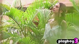 Gloria Sol Unveils Petite Curvy Natural Body in Lingerie Striptease