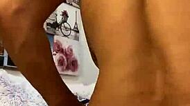 Watch Anna Maria's mature latina curves rip from pink lingerie?