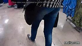 Wanna see perfect Czech teen ripped clothes and anal reamed in mall POV?