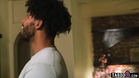 black milf nanny's bbw ass double penetrated by boyfriend and neighbor