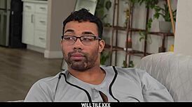 lonely housewife riley jacobs... cant resist two huge bbc's pounding her!