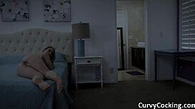 Curvy blonde gets beautiful oily massage turning into dark fuck 👅💦