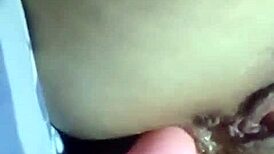 my hot friend masturbates her soaking wet pussy with dildo