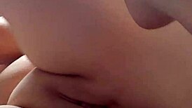 Chubby mature milf shoves vibrator deep in her big pussy ass