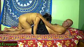 sexy asian maid submits to old rich man's erotic interracial hardcore tit licking and fucking