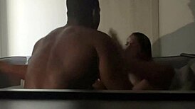 curvy latina girlfriend orgasms hard from boyfriend pussy licking and eating