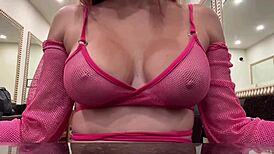 Milf pornstar Artemisia tempts in micro bikini revealing her perfect curves