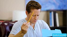 busty redhead skylar snow teases bbc with licked boobs