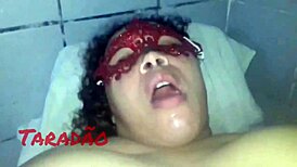 greedy latina bbw puta gulps cum from hairy pussy anal and deepthroat