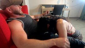 White Trash Wife Gags Hard Swallows Thick Facial Cumshot