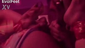 girls ravage cocks in wild foot fetish orgy