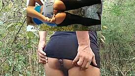 check out my greedy little ass teasing in the wild mountains 🍑🌿😈