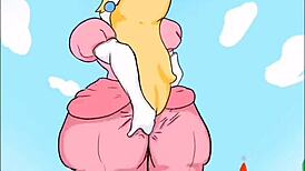 peach's juicy ass gets pounded hard and deep