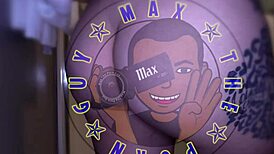 jaelynn's tattooed lactating tits spray milk during my interracial monster cock handjob