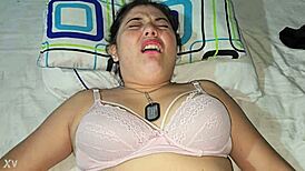 blonde latina girlfriend's pale ass gets punished hard with deep anal drilling