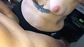 Latina Deepthroat Slut Squirts Hard On Huge Cock