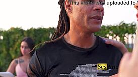 brazilian curvy housewife takes rough black cock payment as husband watches