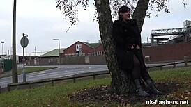 ever seen a chubby british milf rub her fat pussy on public bus?