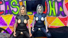 brazilian fuck doll's big pussy gaped swollen after rough pounding