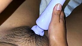 watch this latina milf's dripping wet pussy get creamy close-up pounding ending